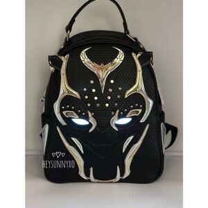 Marvel Black Panther 2 Wakanda Forever Cosplay Light Up Mini Backpack